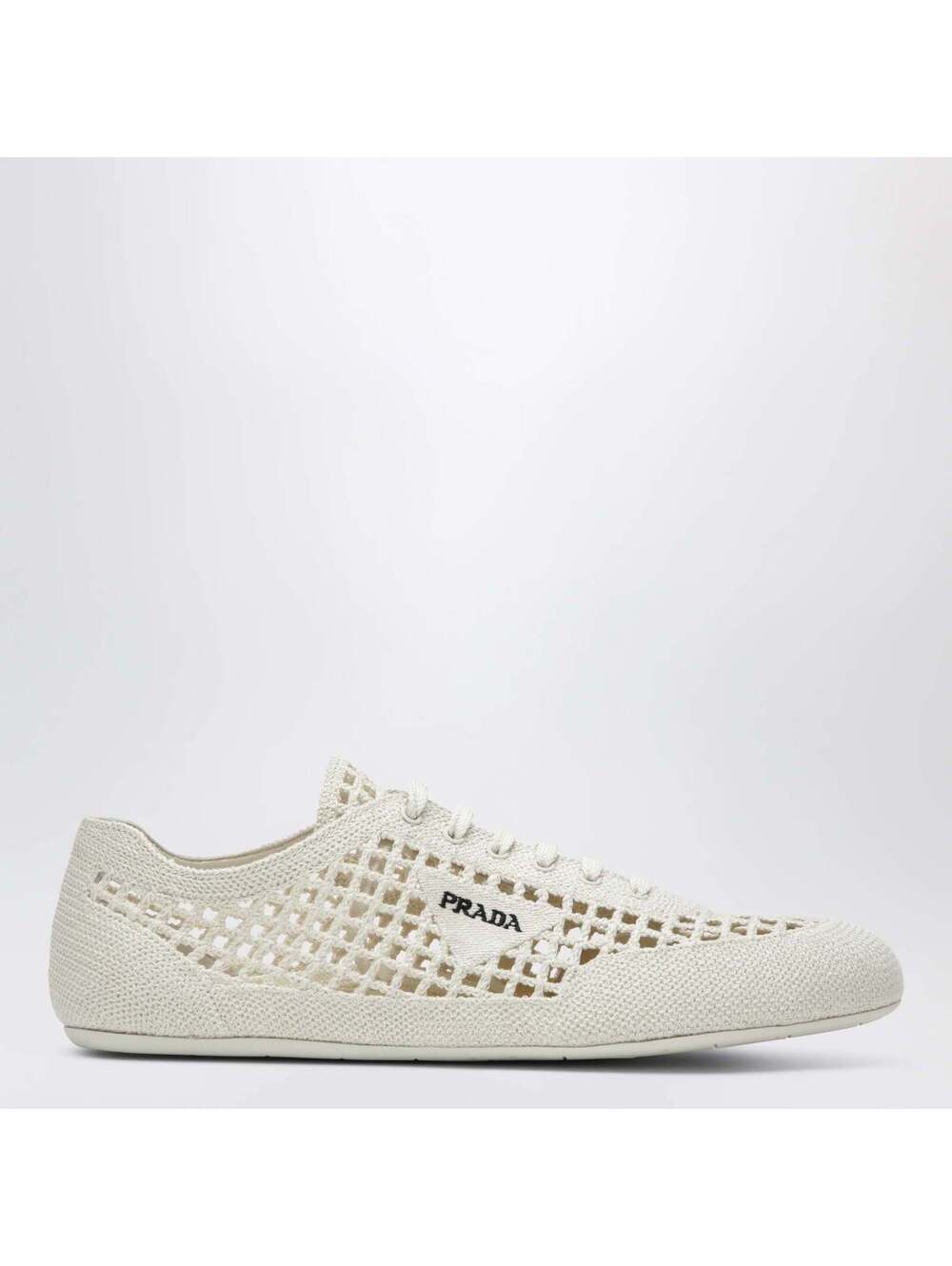 Prada Crochet Upper Sneakers (120)(PLEASE REQUEST YOUR SIZE BEFORE PURCHASING)